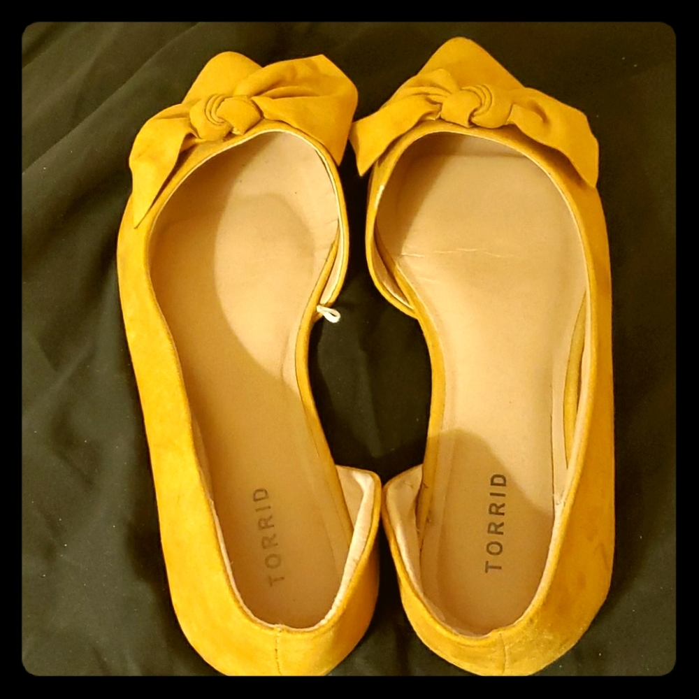 Mustard yellow flats